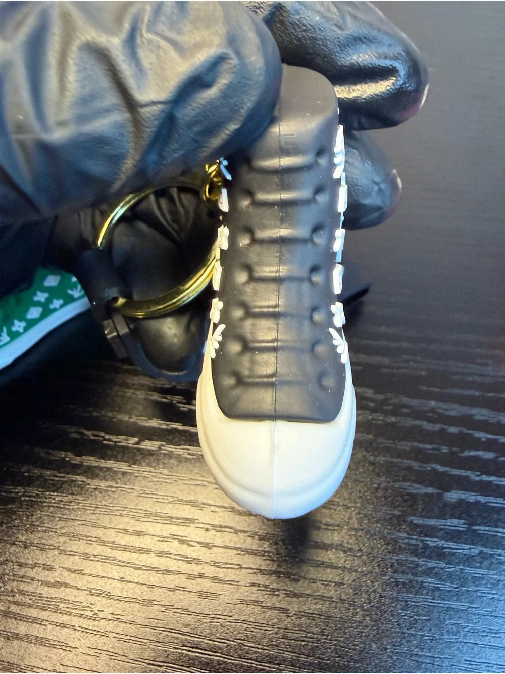 6 Pcs Colorful Mini Sneaker Keychain Set with Branded Straps GREAT GIFTS!!